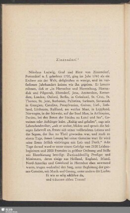Zinzendorf