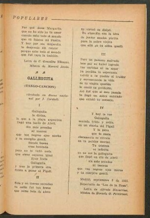 Galleguita : (Tango-canción)