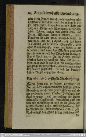 Die ein und dreyßigste Beobachtung