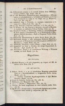 Magnétisme et Galvanisme