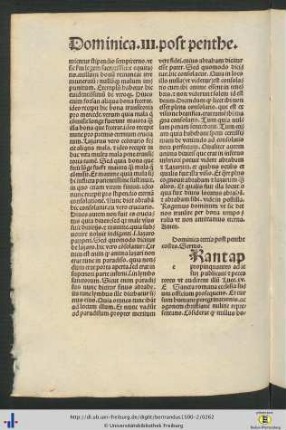Dominica tertia post penthecostes