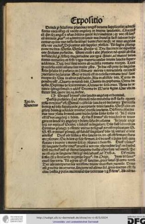 Sequitur hymnus communis laudis angelorum et hominum.