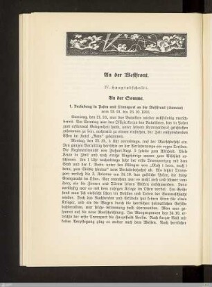 IV. Hauptabschnitt - An der Somme