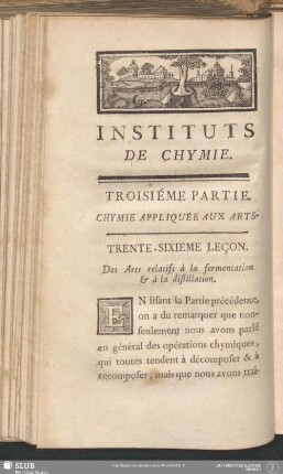 Troisiéme Partie. Chymie Appliquée Aux Arts