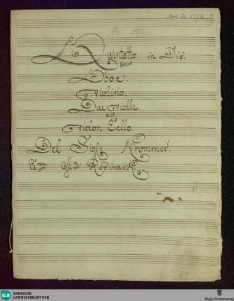Quintets - Don Mus.Ms. 1176 : ob, strings; E|b; PadK 7.15