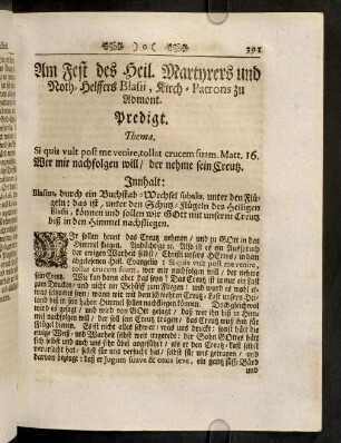 391-402, Am Fest des heil. Martyrers und Noth- ...