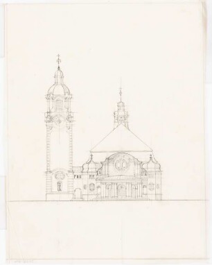 Kirche, Krassow: Ansicht von Westen