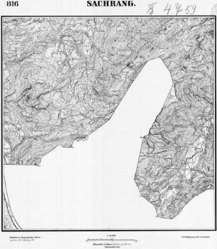 816 Sachrang [Topographische Karte von Bayern 1:25.000 (Positionsblätter)]