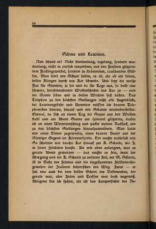 24-39, Schnee und Lawinen