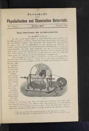 IV. Jahrgang. Zweites Heft. Dezember 1890.