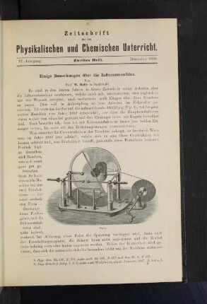 IV. Jahrgang. Zweites Heft. Dezember 1890.