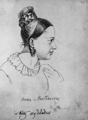 Porträt der Anna von Haxthausen