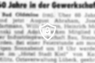 60 Jahre in der Gewerkschaft