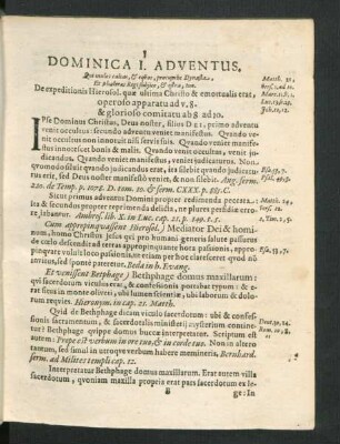 Dominica I. Adventus - IV. Adventus.