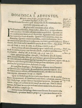 Dominica I. Adventus - IV. Adventus.
