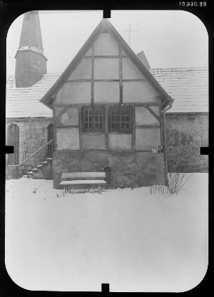 Quedlinburg. Hospital St. Johannis. Hospitalkapelle (Baubeginn 2. H. 12. Jh.). Teilansicht von Süden