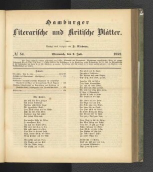 No. 54. 7. Juli 1852