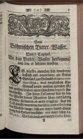 Vom Böhmischen Bitter-Wasser.