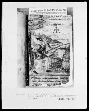 Stammbuch des Johannes Michael Weckherlin — Angler, Folio 166recto