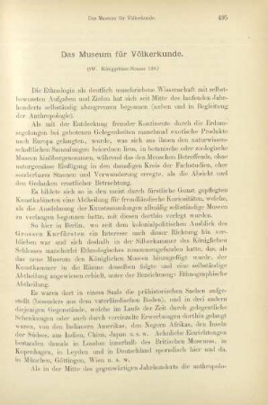 Das Museum für Völkerkunde