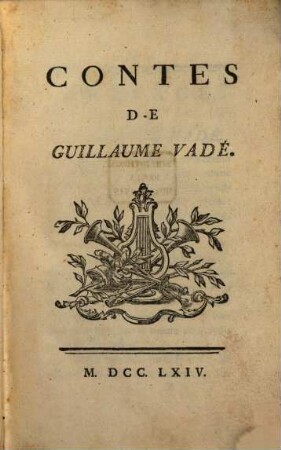 Contes de Guillaume Vadé