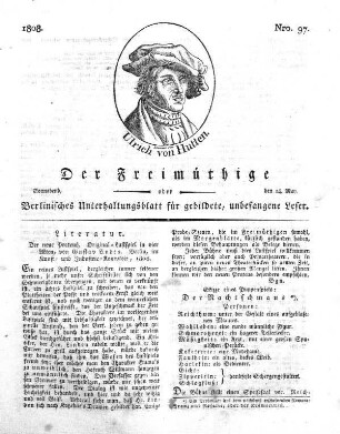 Nro. 97, Sonnabend, den 14. May 1808