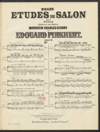 No. 11: Douze etudes de salon pour le piano