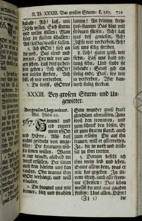 XXXIII. Bey grosem Sturm- und Ungewitter