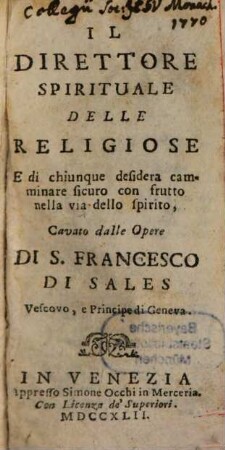 Il direttore spirituale delle religiose