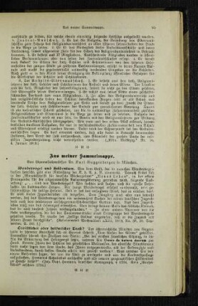 Aus meiner Sammelmappe