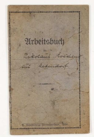 Arbeitsbuch: Nikolaus Köschler
