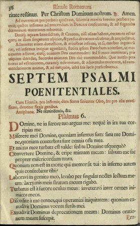 Septem Psalmi Poenitentiales.