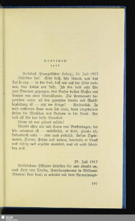 Karlsbad 1917