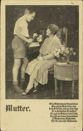 Mutter - Mög Mütterlein, der Himmel lohnen [...]