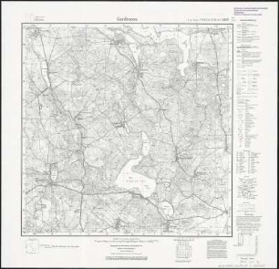 Meßtischblatt 2587 : Gardienen, 1938 : Gardienen. - Hrsg. 1911, einz. Nachtr. 1928, redakt. Änd. 1938. - 1:25000. - [Berlin]: Reichsamt für Landesaufnahme, 1938. - 1 Kt.