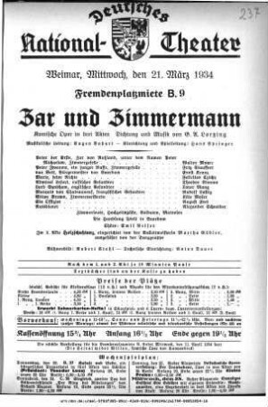 Zar und Zimmermann