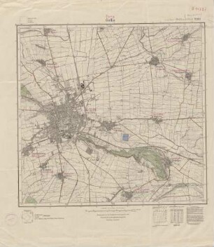 5030 (alte Nr.: 2931) Gotha, Meßtischblatt (4cm - Karte)