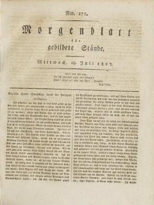 1827: Nro. 171 - Nro. 180