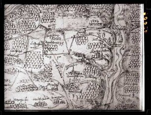 Ansicht 1607 in hohenlohischen Wildbannbeschreibung