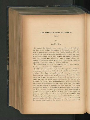 Les Montagnards du Tonkin