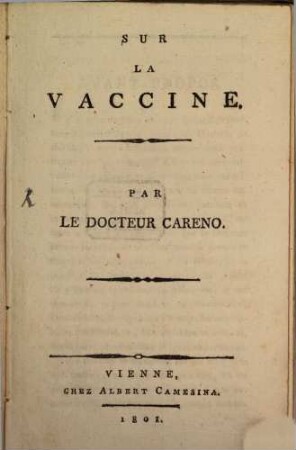 Sur la Vaccine
