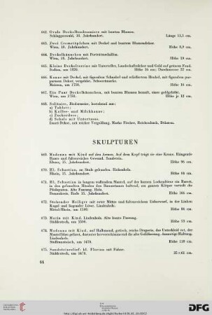 Skulpturen (Nr. 669-719)