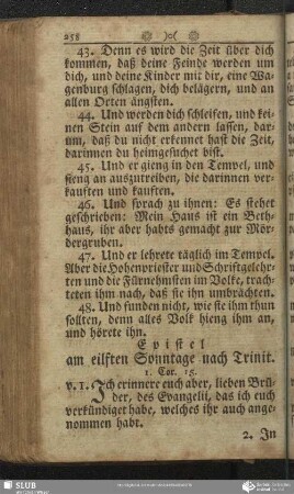 [Am eilften Sonntage nach Trinitatis]