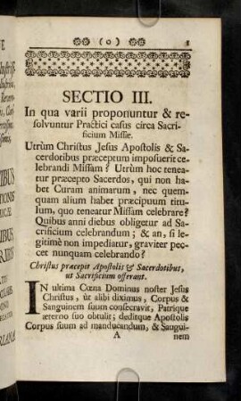 1-316, Sectio III