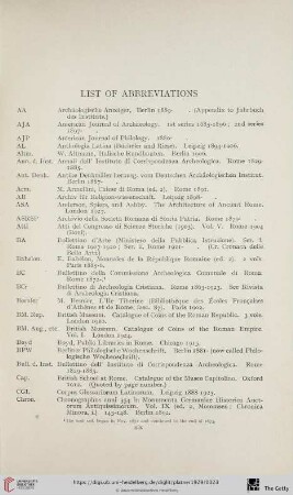 List of Abbreviations