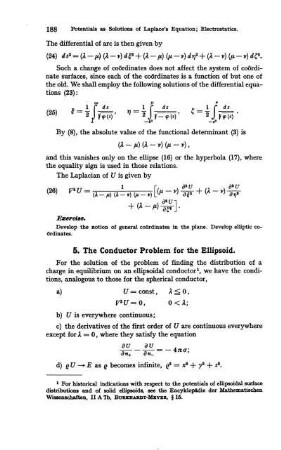 5. The Conductor Problem for the Ellipsoid.