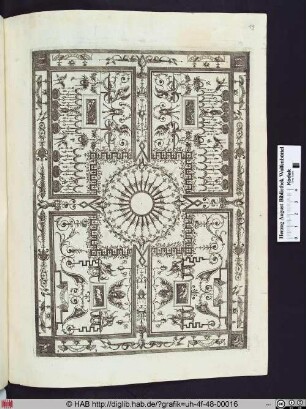 Grotesken, ornamentale Verzierungen und figürliche Darstellungen.