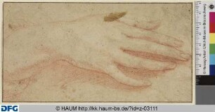 Studie einer rechten Hand