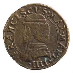 Münze, 1/2 Teston, 1484-1519