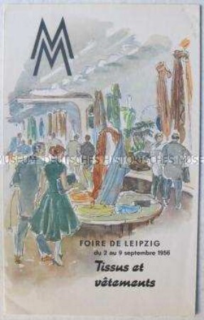 Werbeprospekt zur Leipziger Herbstmesse 1956 in französischer Sprache